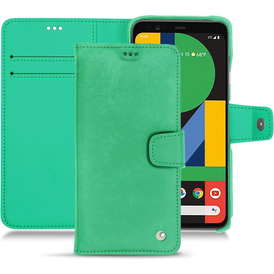 Noreve Lederschutzhülle Wallet (Google Pixel 4 XL), Smartphone Hülle, Grün