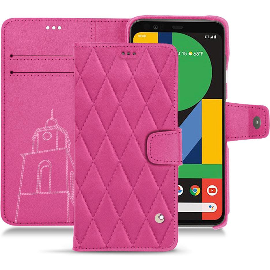 Noreve Lederschutzhülle Wallet (Google Pixel 4 XL), Smartphone Hülle, Rosa