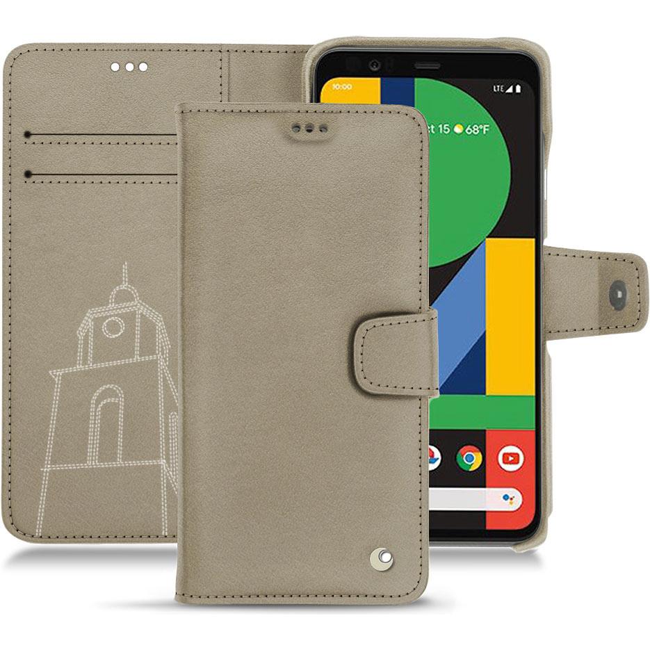 Noreve Lederschutzhülle Wallet (Google Pixel 4 XL), Smartphone Hülle, Beige