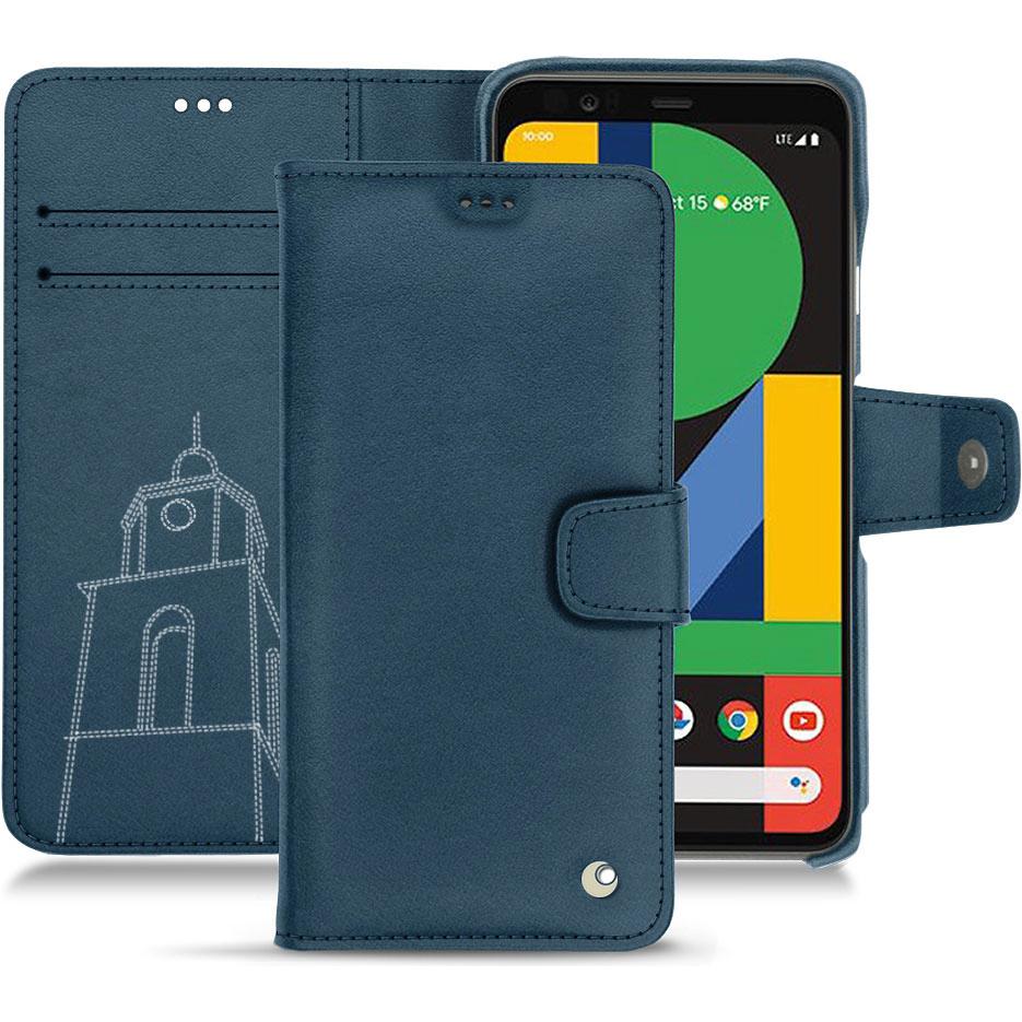 Noreve Lederschutzhülle Wallet (Google Pixel 4 XL), Smartphone Hülle, Blau