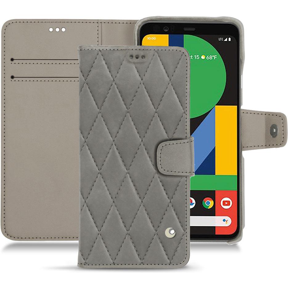 Noreve Lederschutzhülle Wallet (Google Pixel 4 XL), Smartphone Hülle, Grau
