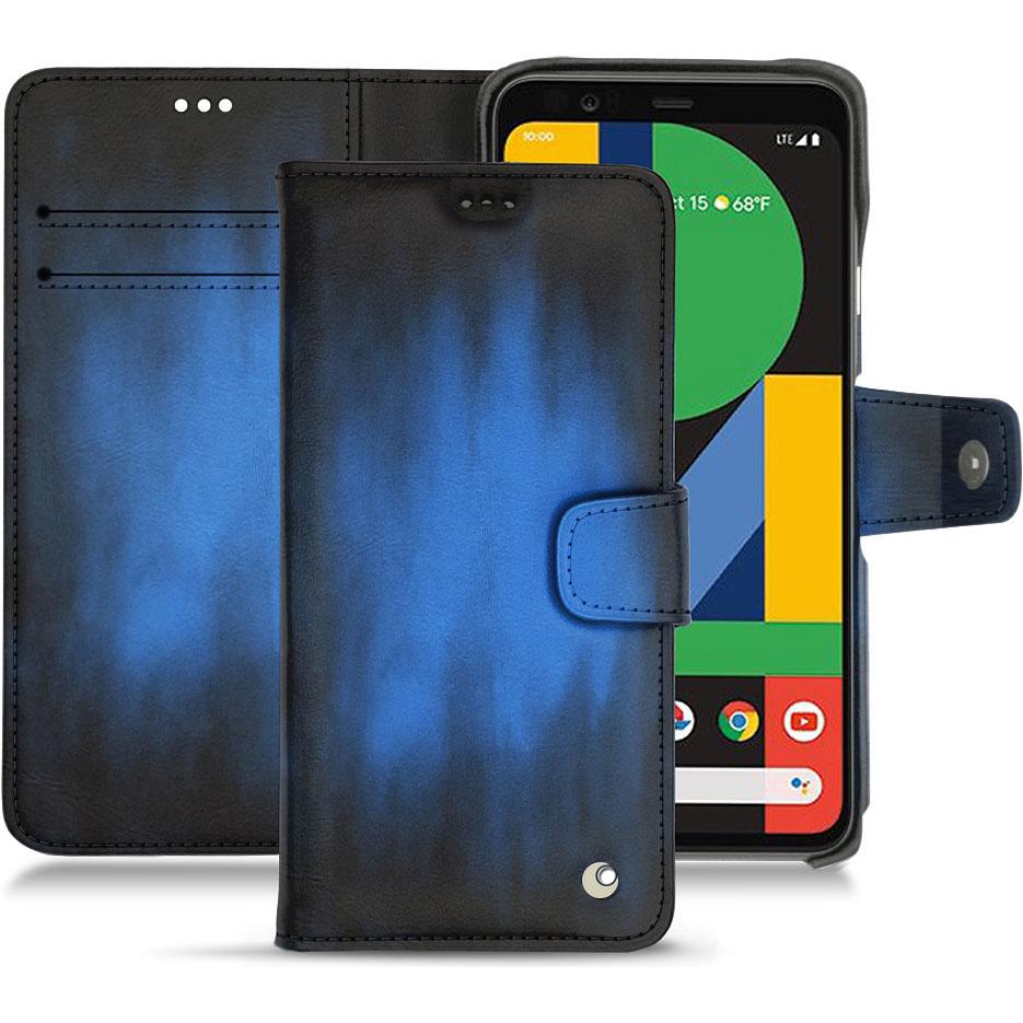 Noreve Lederschutzhülle Wallet (Google Pixel 4 XL), Smartphone Hülle, Blau