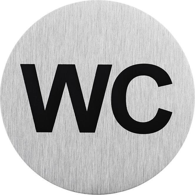 Immagine prodotto ProPlus Cartello porta alluminio WC " Ø75mm"