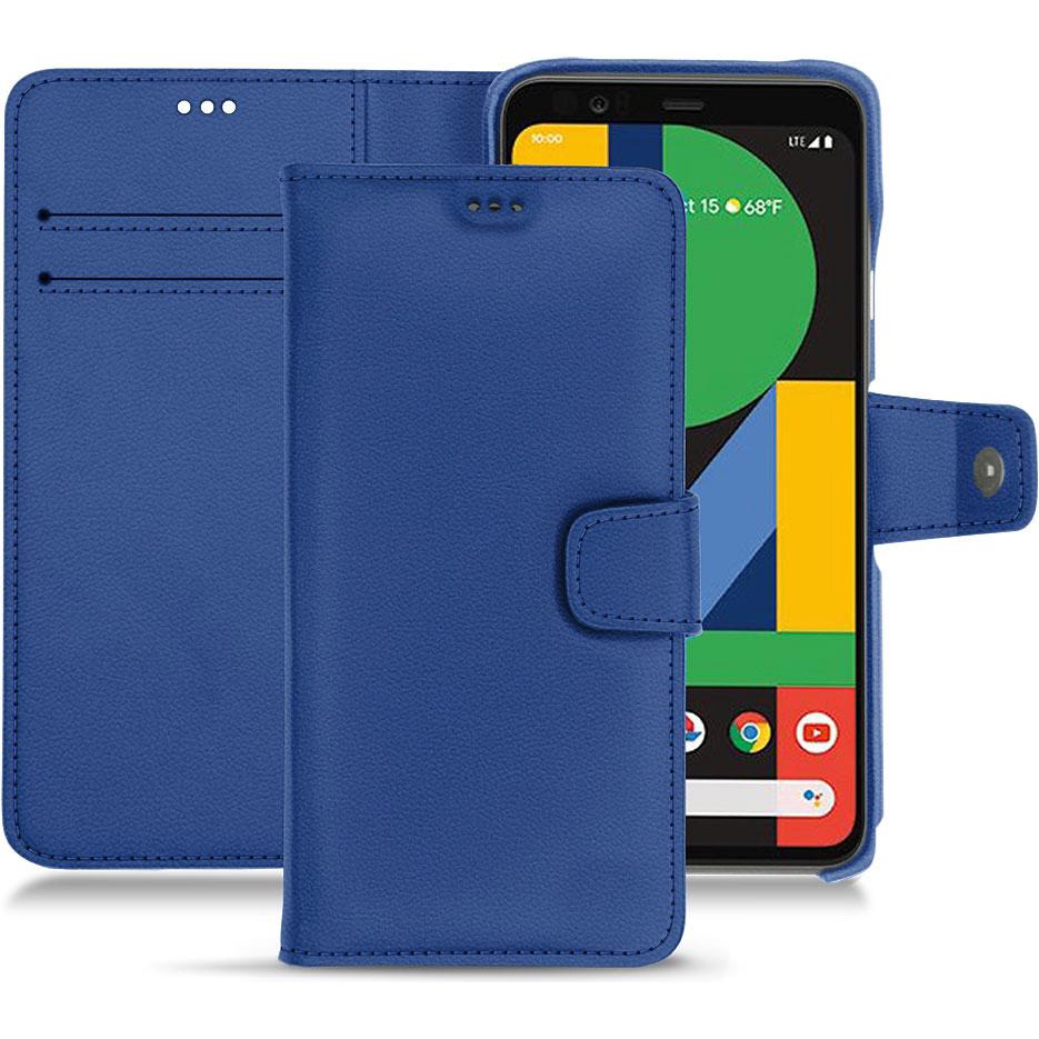 Noreve Lederschutzhülle Wallet (Google Pixel 4 XL), Smartphone Hülle, Blau