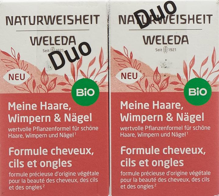 Nährwerte und Zutaten Weleda NATURWEISHEIT Meine Haare Wimpern & Nägel Kaps (92 Stück, Kapseln, 251 g)