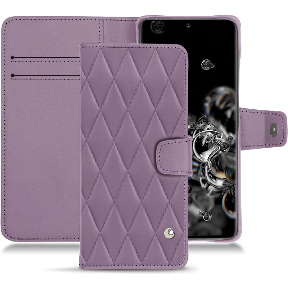 Noreve Lederschutzhülle Wallet (Samsung Galaxy S20 Ultra 5G), Smartphone Hülle, Violett