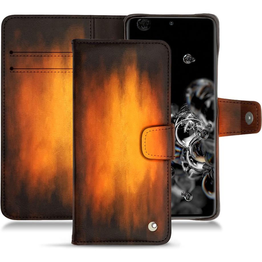 Thumbnail - Noreve Lederschutzhülle Wallet (Samsung Galaxy S20+ 5G), Smartphone Hülle, Violett