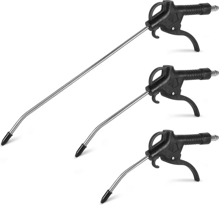 Stahlwerk 3-piece compressed air blow gun set Nozzle lengths 100, 150 and 300 mm, 6 bar, 1/4"