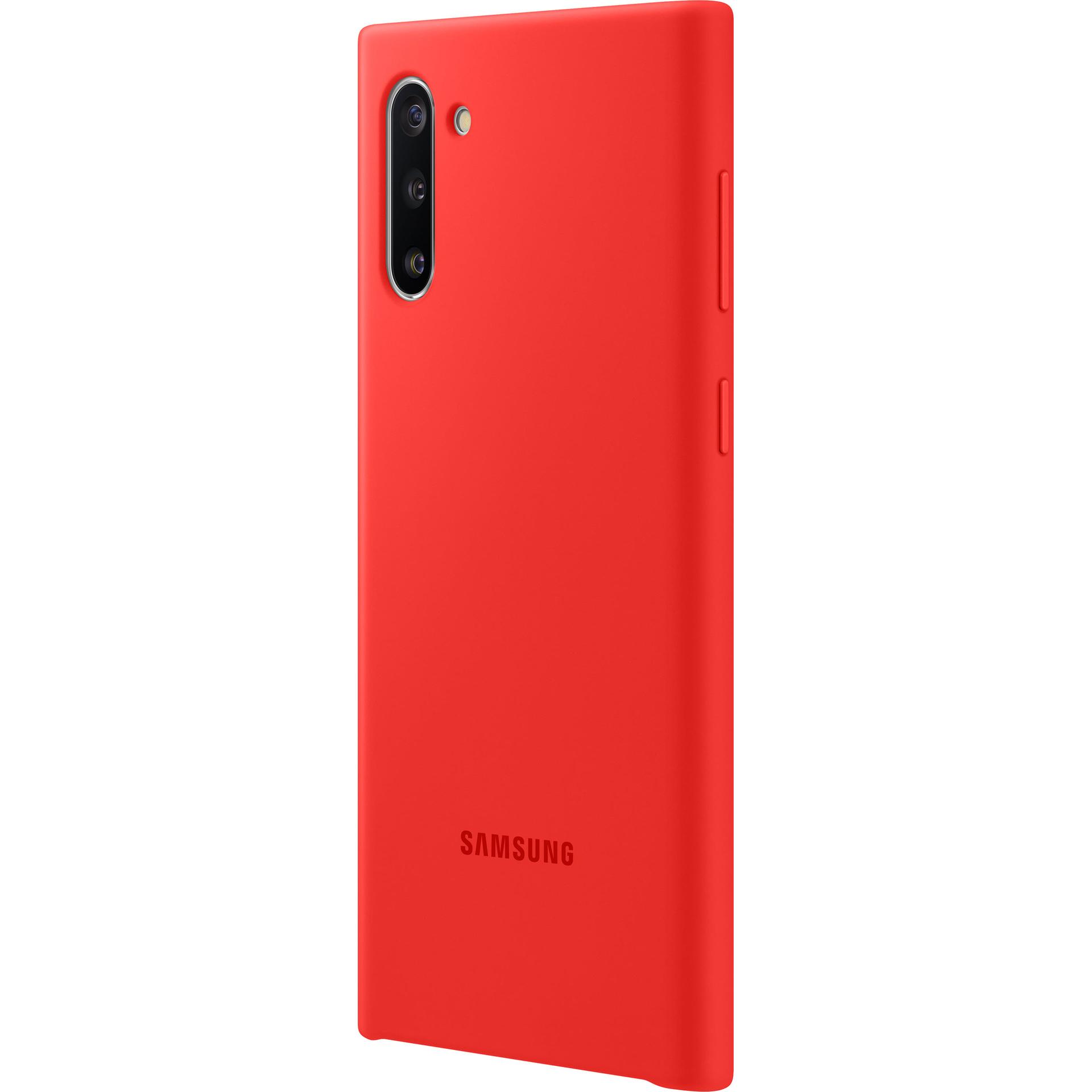 Thumbnail - Samsung Silicone Cover (Samsung Galaxy Note 10), Smartphone Hülle, Rot