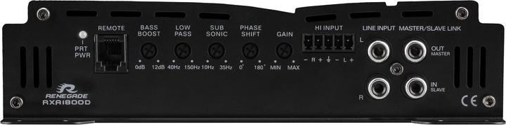 Produktbild Renegade RXA1800 1-Kanal Endstufe 1800W Lautstärke-/Bass-/Höhen-Regelung Passend für (Auto-Marke)