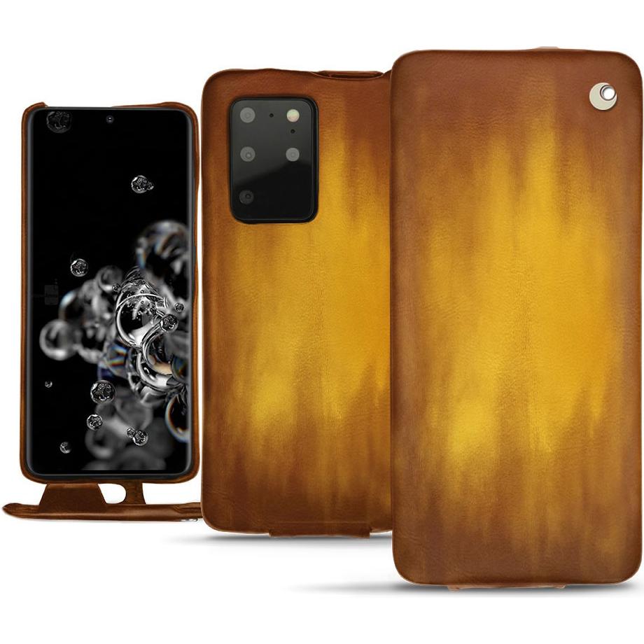 Thumbnail - Noreve Lederschutzhülle vertikal (Samsung Galaxy S20+ 5G), Smartphone Hülle, Gold