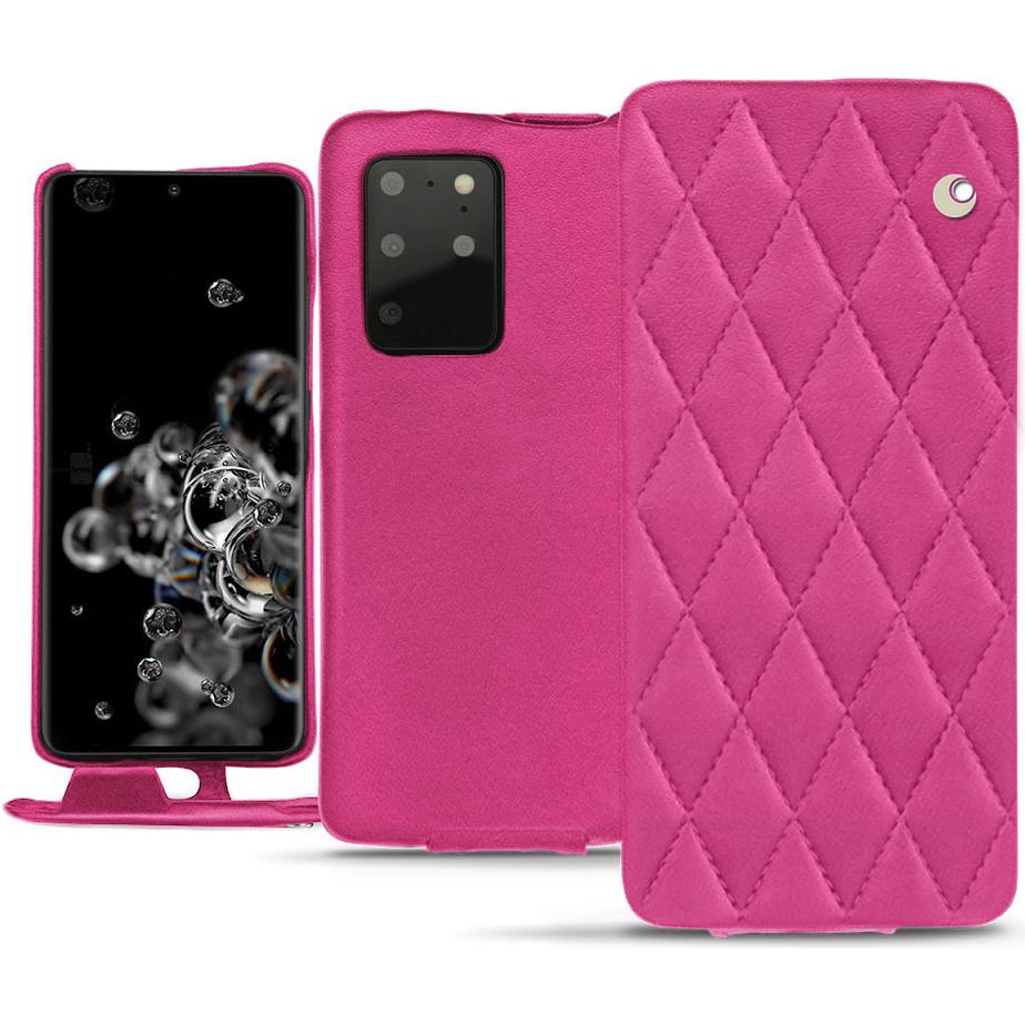 Noreve Lederschutzhülle vertikal (Samsung Galaxy S20+ 5G), Smartphone Hülle, Rosa