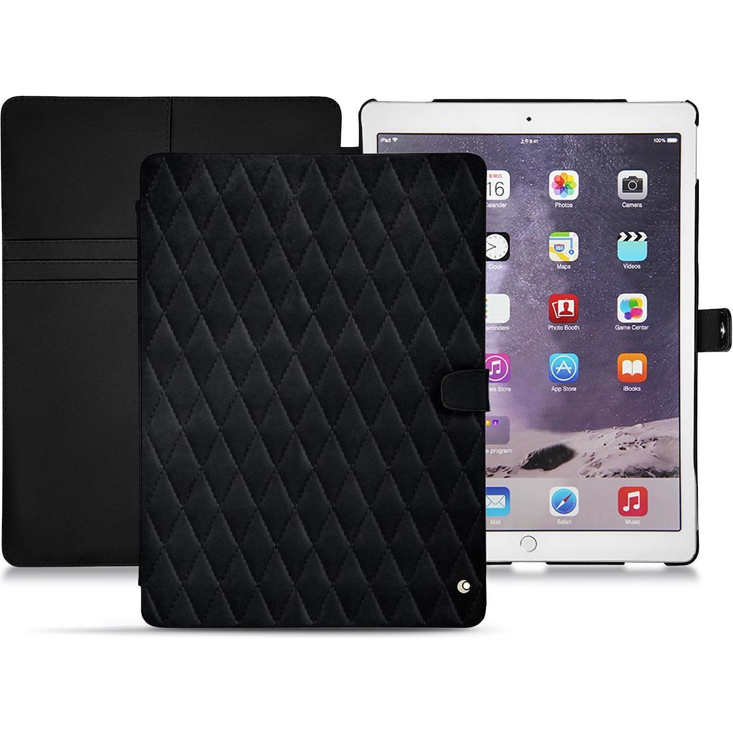 Noreve Lederschutzhülle Wallet (iPad Pro 12.9), Tablet Hülle, Grau