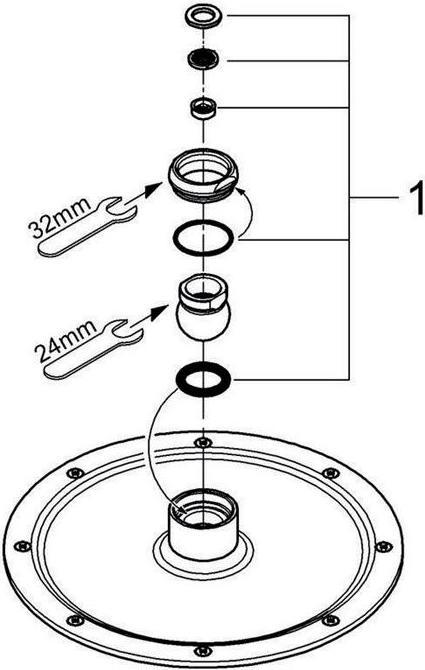Produktbild Grohe Kopfbrause RAINSHOWER C 210 d= 210mm m Durchfl-konst 9,5 l/min chrom (1 Strahlarten, 8 l/min)