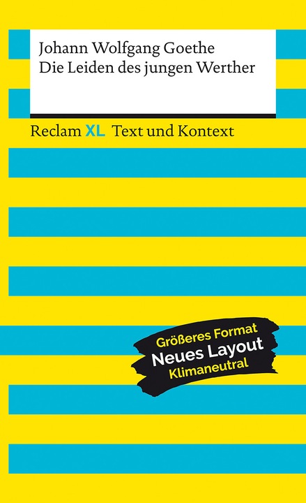 Produktbild Die Leiden des jungen Werther. Textausgabe mit Kommentar und Materialien (Deutsch, Johann Wolfgang Goethe, 2021)