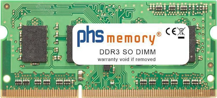 Actual product image PHS-memory 4GB RAM memory for Asus K53TA-SX108V DDR3 SO DIMM 1600MHz (Asus K53TA-SX108V, 1 x 4GB)