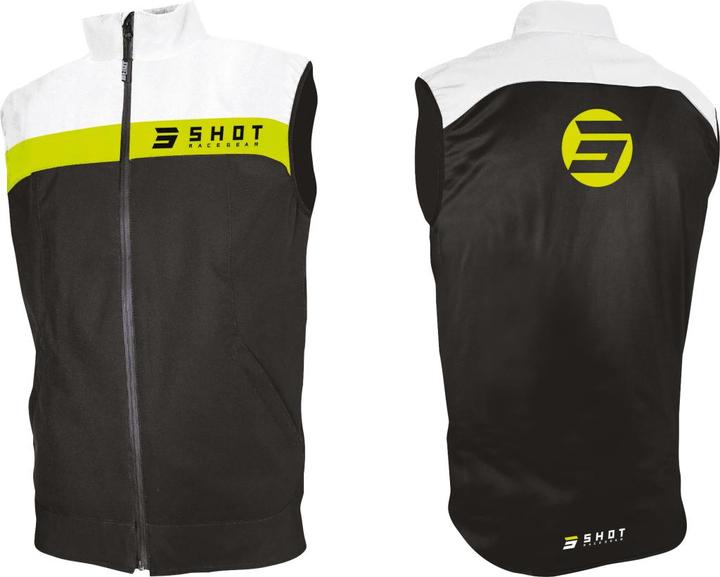 Actual product image Shot BODYWARMER TEAM Gilet schwarz-neon gelb XL (XL)