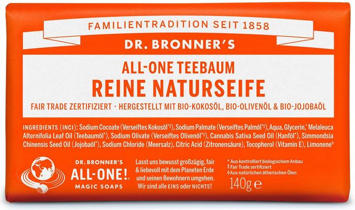 Dr. Bronner's All-One Savon Naturel Arbre à Thé 140g