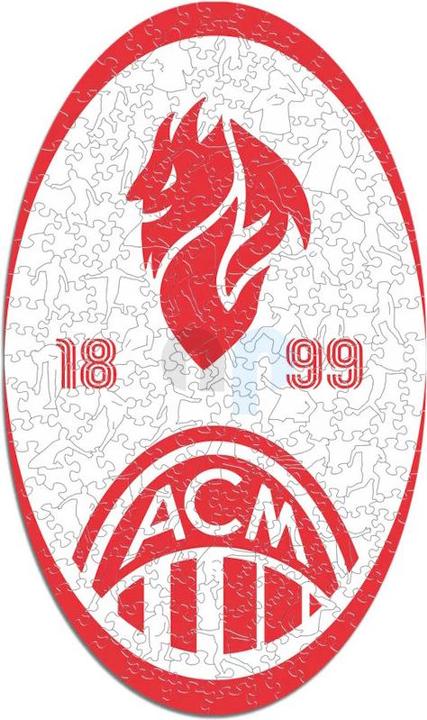 Produktbild Iconic AC Milan - Retro Logo - Holz Puzzle Grösse S (150 Teile) (150 Teile)