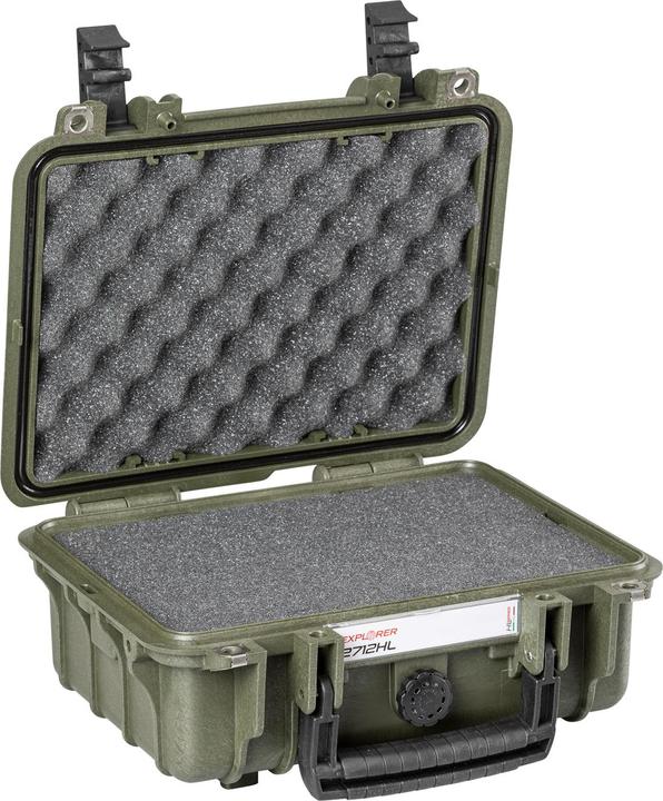Produktbild Explorer Cases Outdoor Koffer 2712HL.G green with pick & pluck foam (B x H x T (Kamera Schultertasche, 6.60 l)