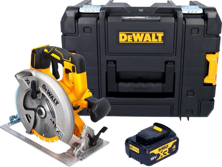 Image du produit DeWalt DCS 570 NT Akku Handkreissäge 18 V 184 mm Brushless + 1x Akku 4,0 Ah + TSTAK - ohne