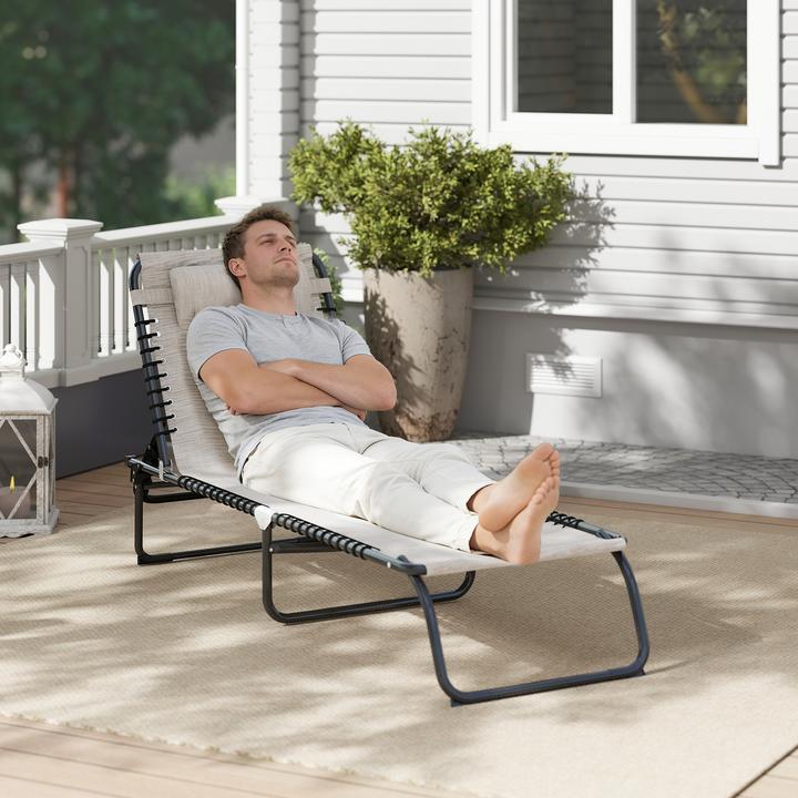Actual product image Outsunny Folding lounger (197 cm)
