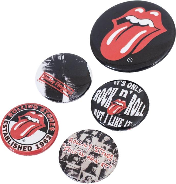 Produktbild The Rolling Stones Sortierte Designs AnsteckerSet 5erPack