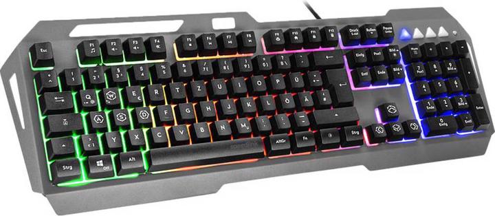 Speedlink LUNERA Kabelgebunden, USB Gaming-Tastatur Beleuchtet Deutsch, QWERTZ, Windows® Schwarz (DE, Kabelgebunden)