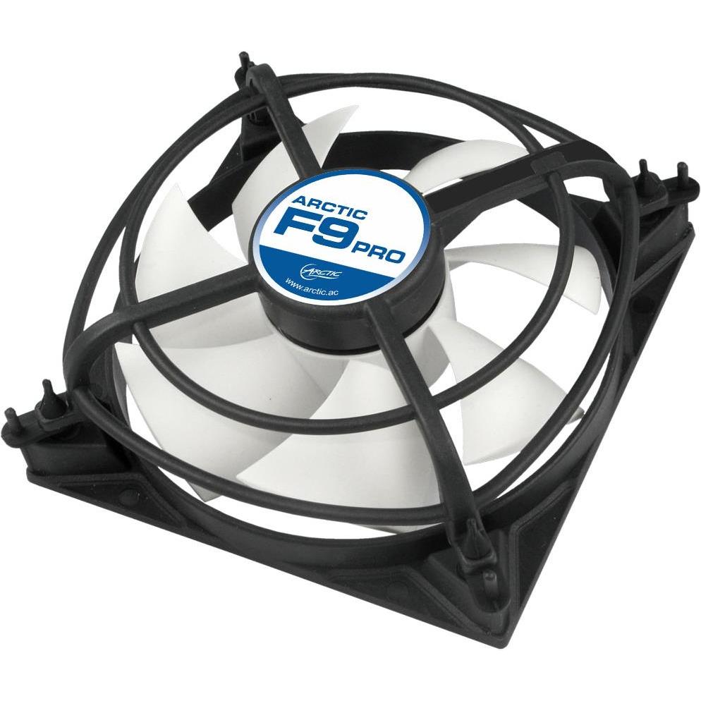 Arctic F9 Pro (92 mm, 1 x), PC Lüfter, Weiss, Schwarz