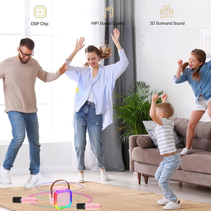 Produktbild Cuteeee Karaoke-Maschine für Kinder mit 2 Mikrofonen