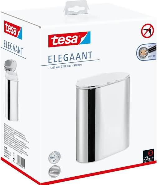 Produktbild tesa ELEGAANT Kosmetikabfalleimer inkl. Klebelösung ohne Bohren (10 l)