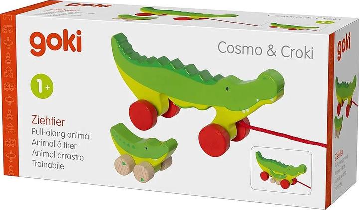 Actual product image Goki Ziehtier Krokodile Cosmo & Croki 2-teilig