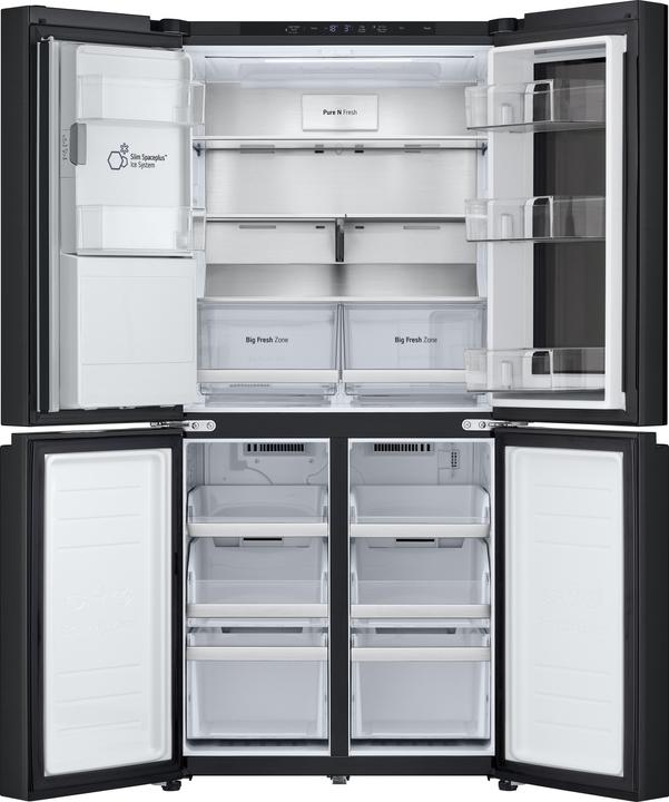 Immagine prodotto LG GMG860EPBE Frigorifero Multidoor Slim InstaView, Classe E, 508L, Wi-Fi, UVnano, Nero (508 l)