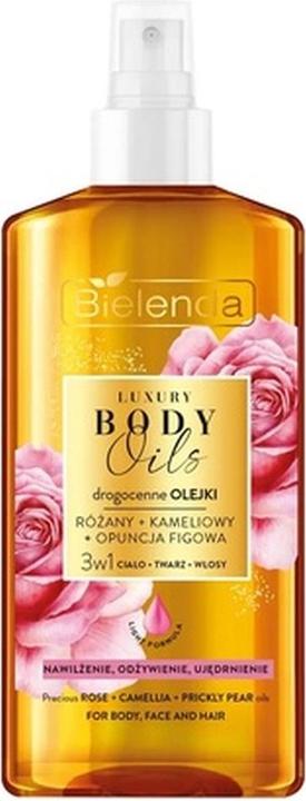Actual product image NoName Luxury Body Oils 3in1 For Face Body Hair Avocado or Rose 150ml (Body oil, 150 ml)