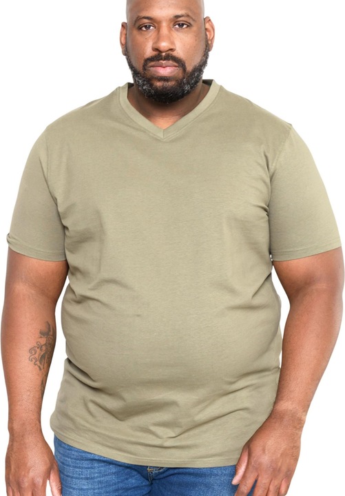 Image du produit DUKE T-shirt Signature 2 avec col en V King Size en coton (5XL)