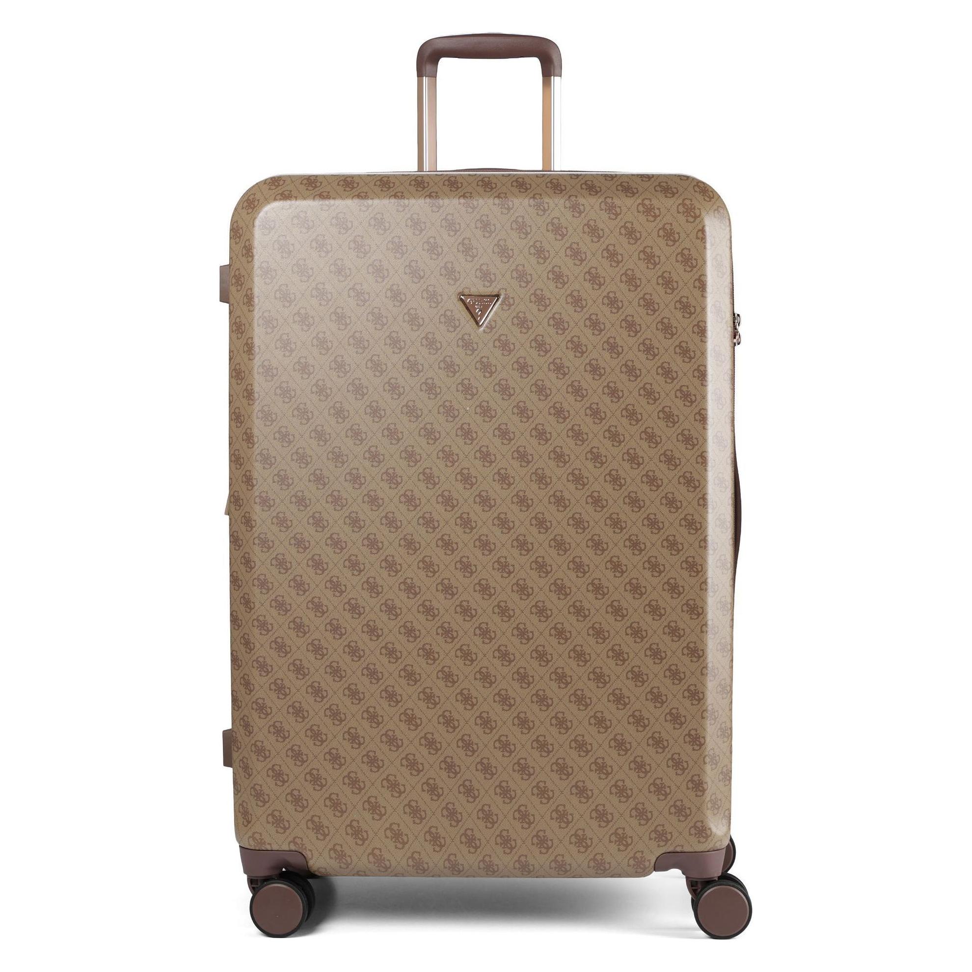 Guess, Koffer, Latona 4 Rollen Trolley 76 Cm Mit Dehnfalte, Braun, (105 l)