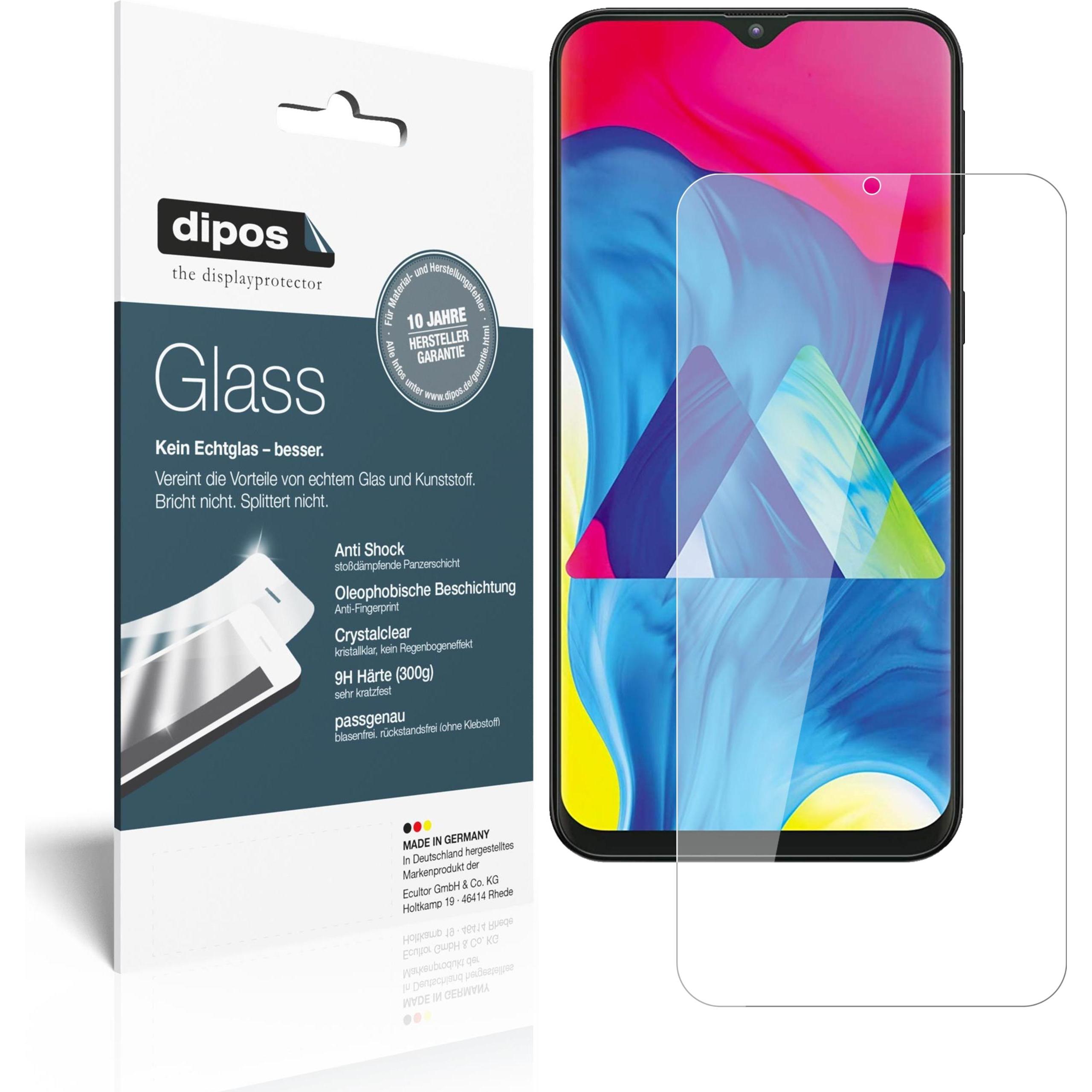 Dipos Displayschutz Anti-Shock (2 Stück, Samsung Galaxy M10), Smartphone Schutzfolie, Transparent