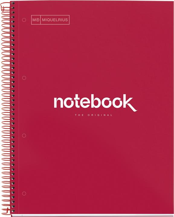 Miquelrius Notizbuch 5 A4 120 HOR 90G EMOTION RED (A4)