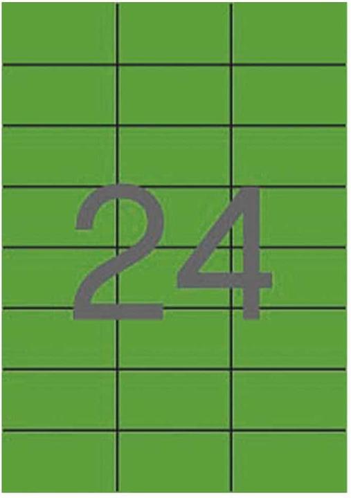Image du produit Apli Étiquettes couleur, 70x37mm, rond, vert, 20 feuilles