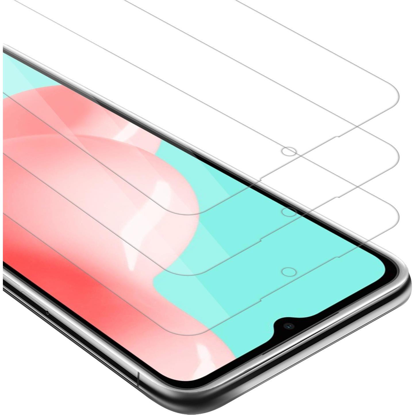 Cadorabo Displayschutzglas (3 Stück, Samsung Galaxy A72), Smartphone Schutzfolie, Transparent