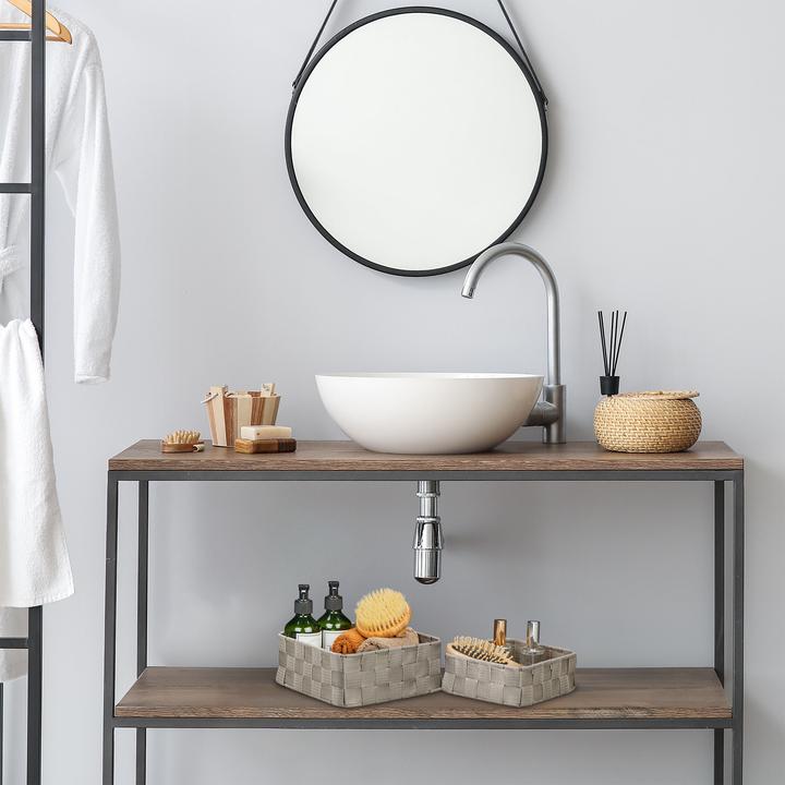 Actual product image Relaxdays 3x storage basket (1 x, 24 x 24 x 9.5 cm)