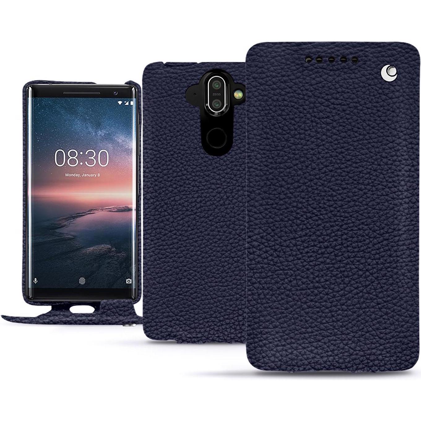 Noreve Lederschutzhülle vertikal (Nokia 8 Sirocco), Smartphone Hülle, Violett