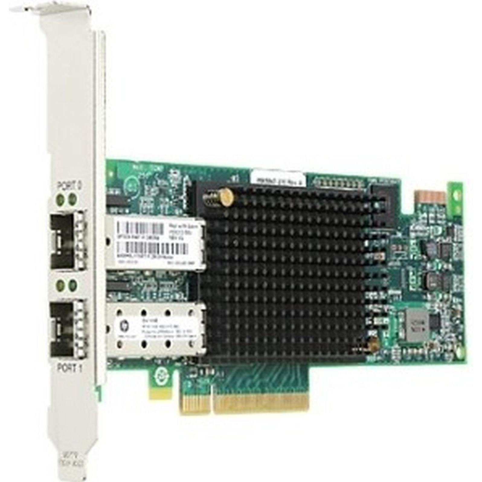 Lenovo Emulex Gen 6 Hostbus Adapter (PCI Express 3.0 x8), Netzwerkkarte, Schwarz, Grün, Silber