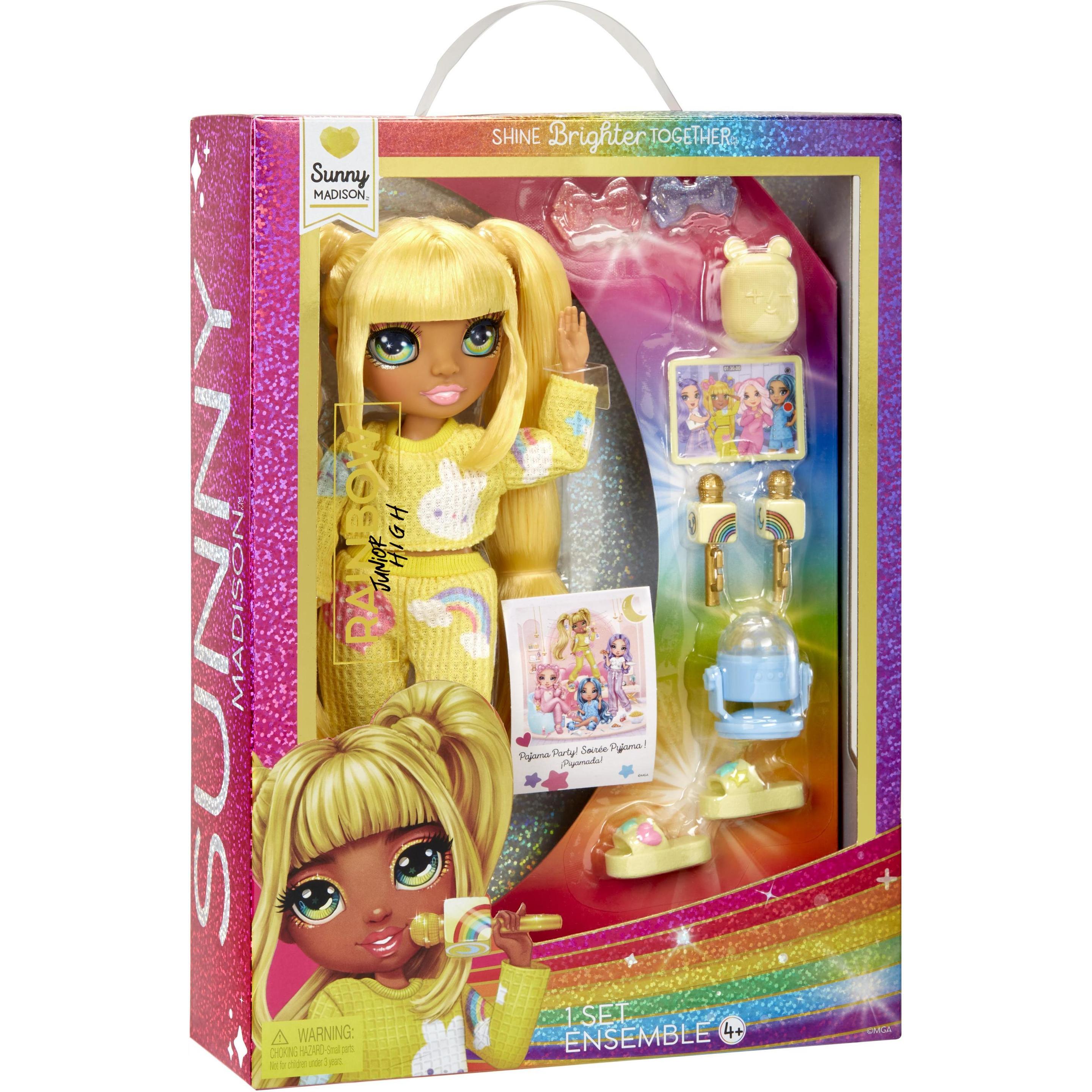 Thumbnail - Magni Rainbow High - Junior High PJ Party Fashion Dolls - Sunny
