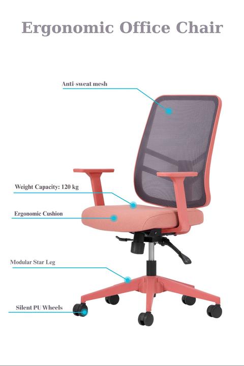 Image du produit Kalune Design Leto Salmon Office Chair
