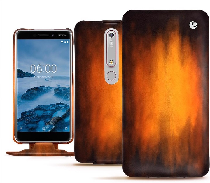 Actual product image Noreve Leather cover vertical (Nokia 6 (2018))
