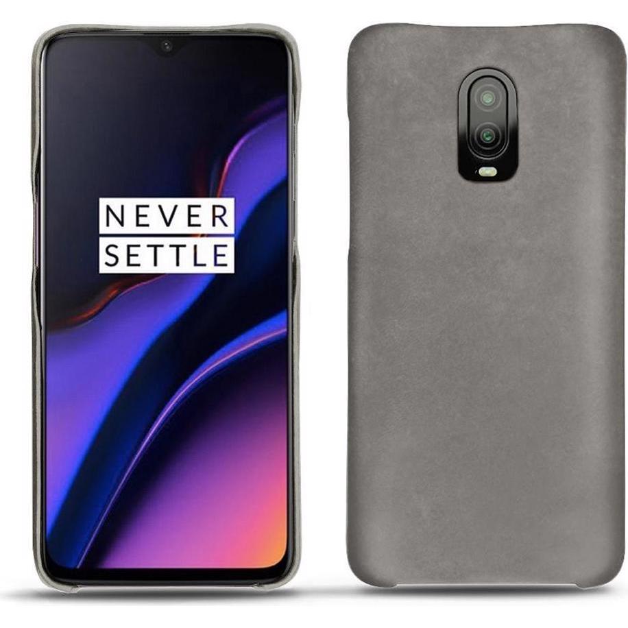 Thumbnail - Noreve Lederschutzhülle (OnePlus 6T), Smartphone Hülle, Grau