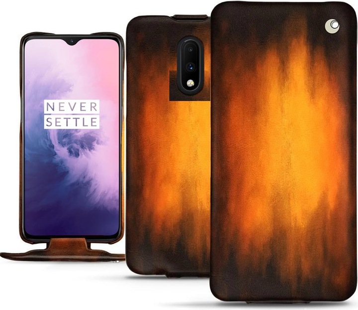 Actual product image Noreve Leather cover vertical (OnePlus 7)