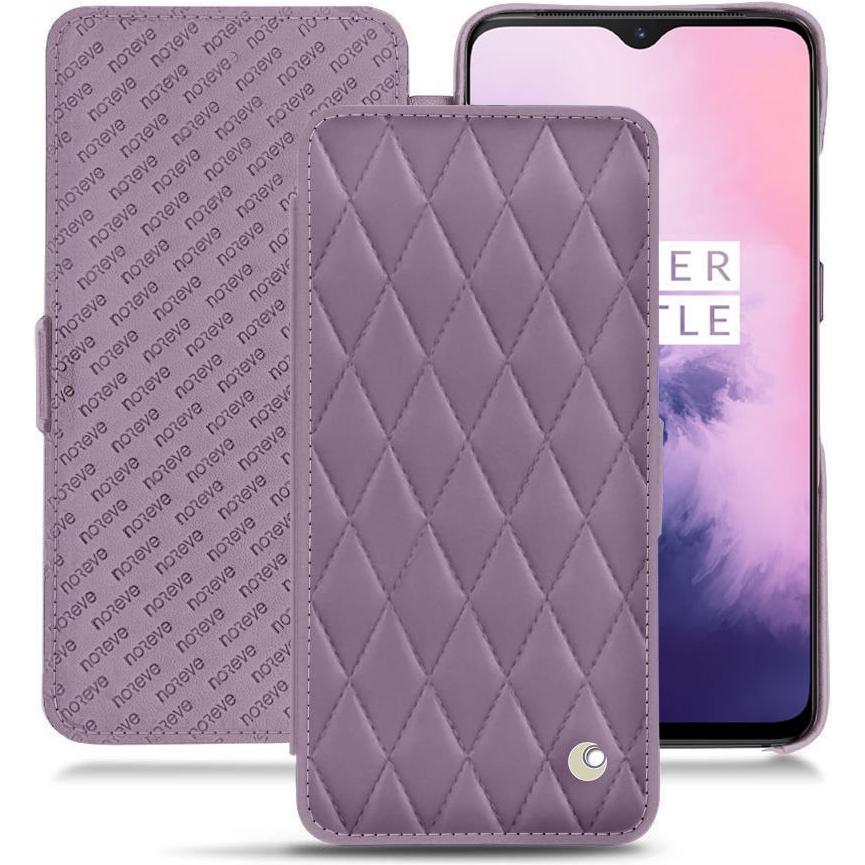 Noreve Lederschutzhülle horizontal (OnePlus 7), Smartphone Hülle, Violett