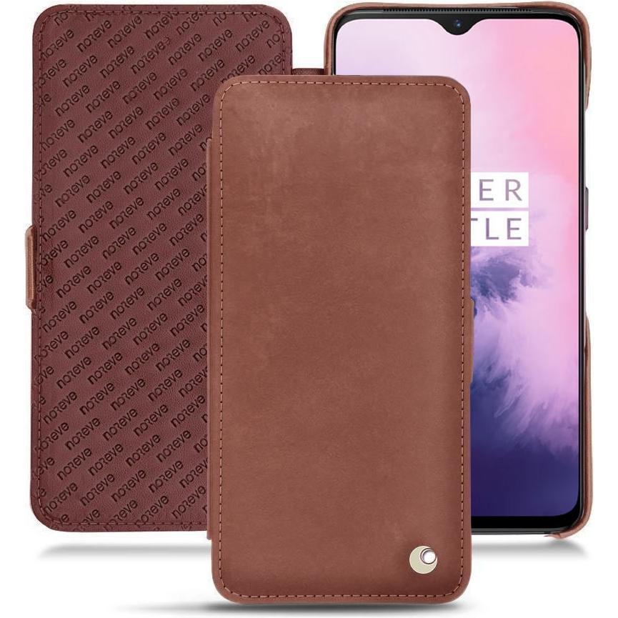 Noreve Lederschutzhülle horizontal (OnePlus 7), Smartphone Hülle, Rot